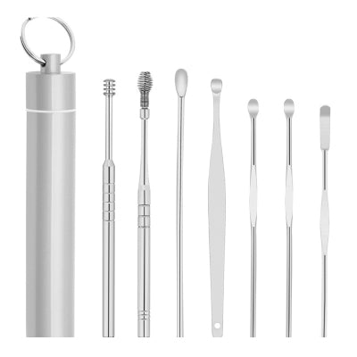 Adult Stainless Steel Spiral Ear Pick Tool Set1