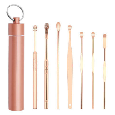 Adult Stainless Steel Spiral Ear Pick Tool Set-2