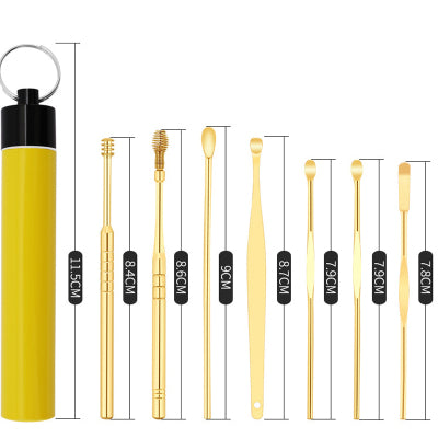 Adult Stainless Steel Spiral Ear Pick Tool Set-4