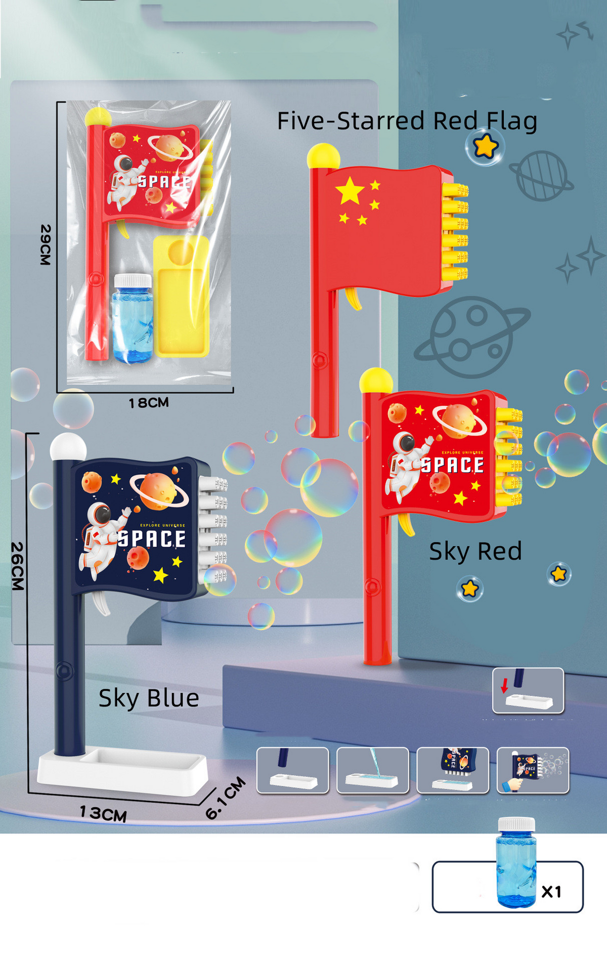    BestOptionSpaceBubbleFlagAutomaticHairDryerChildren_sSoapToysSummerGiftToys-Veeddydropshipping-4