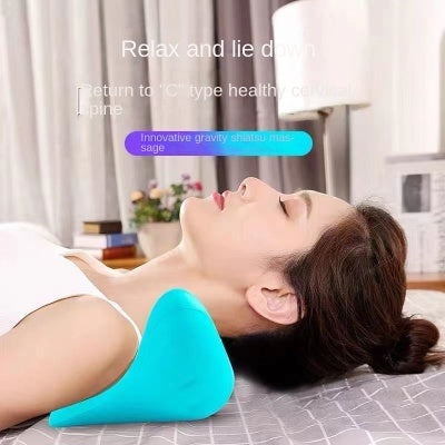 Cervical Spine Massage Pillow Gravity Acupressure Neck Massager Cervical Spine Pillow Neck Shoulder Massage Pillow Home Traction Corrector-2