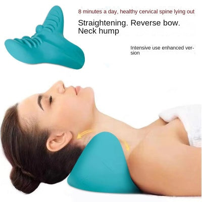 Cervical Spine Massage Pillow Gravity Acupressure Neck Massager Cervical Spine Pillow Neck Shoulder Massage Pillow Home Traction Corrector-
