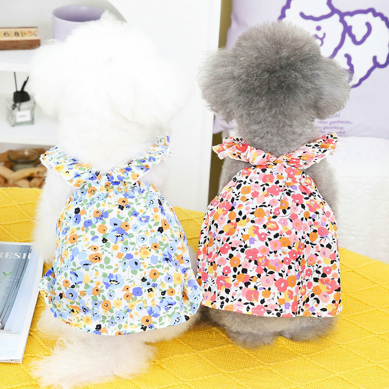     CrossFlowerSkirtPetSmallAndMedium-sizedDogCasualClothing-Veeddydropshipping-2