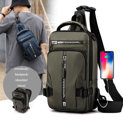 Crossbody Bags Men Multifunctional Backpack Shoulder Chest Bags Fitness-1