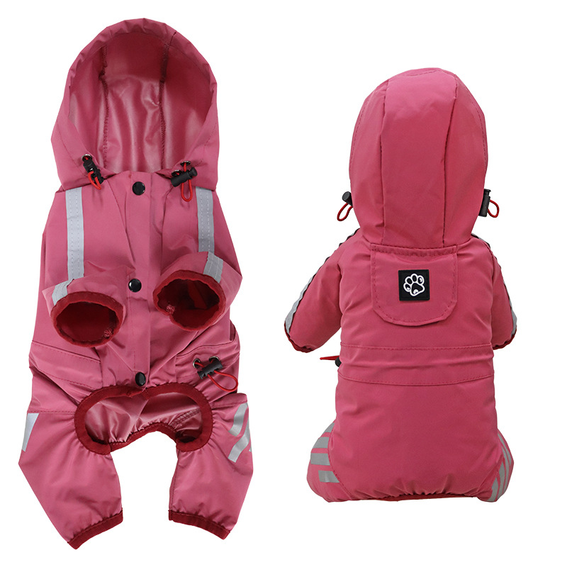       DogRaincoatFullPackageFourFeetWaterproofRainCapePetProducts-Veeddydropshipping-3