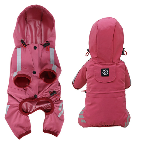       DogRaincoatFullPackageFourFeetWaterproofRainCapePetProducts-Veeddydropshipping-3
