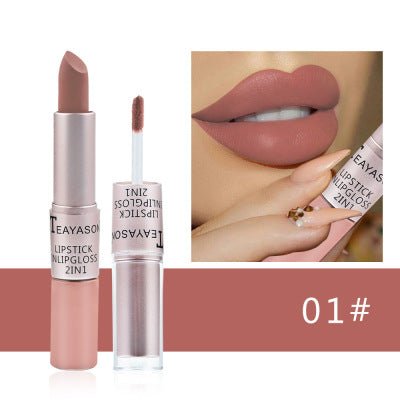 Double-ended Non-stick Cup Matte Matte Lip Gloss1