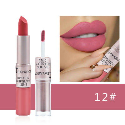 Double-ended Non-stick Cup Matte Matte Lip Gloss12