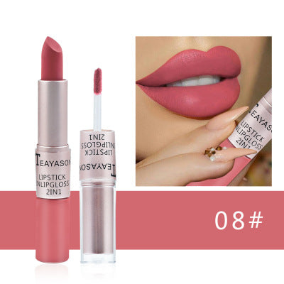 Double-ended Non-stick Cup Matte Matte Lip Gloss7