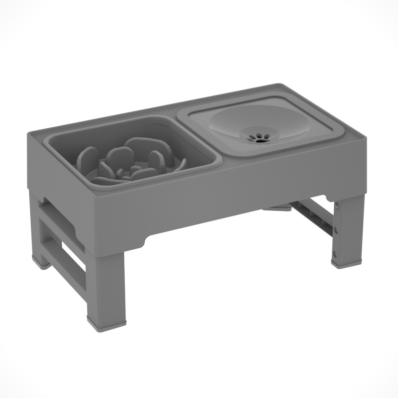    DoubleBowlStainlessSteelStandAdjustableHeightForDogCatPetProducts-Veeddydropshipping-4