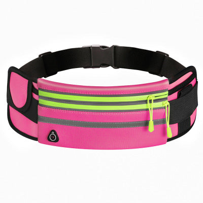 Double Zippers Waist Bags Waterproof Sports Running Fanny Pack Fitness-5