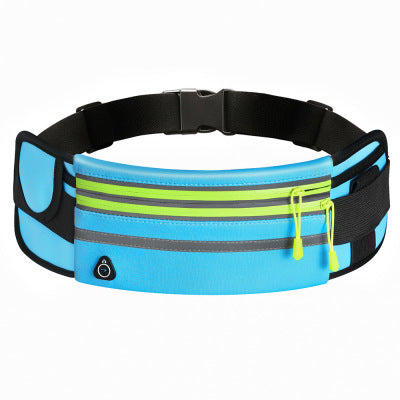 Double Zippers Waist Bags Waterproof Sports Running Fanny Pack Fitness-6