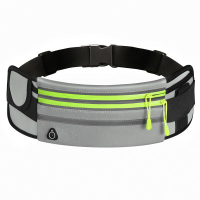 Double Zippers Waist Bags Waterproof Sports Running Fanny Pack Fitness-8