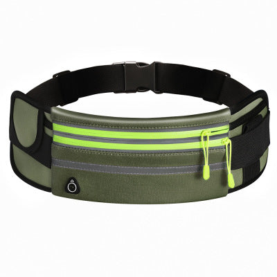 Double Zippers Waist Bags Waterproof Sports Running Fanny Pack Fitness-9