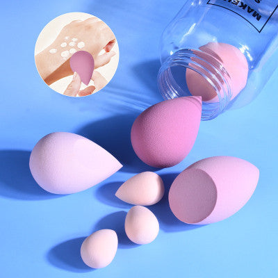 Drift Bottle Boxed Beauty Egg 7 Cans Of Powder Free Water Soft Makeup Sponge Powder Puff3