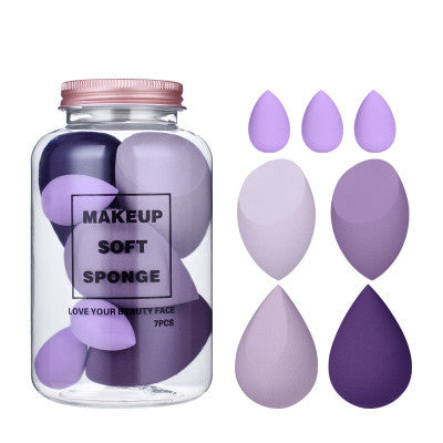 Drift Bottle Boxed Beauty Egg 7 Cans Of Powder Free Water Soft Makeup Sponge Powder Puff4