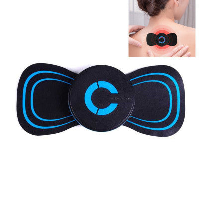 Electric Cervical Vertebra Spine Massager Massage Sticker EMS Pulse Neck Shoulder Whole Body Portable Massage Device-1