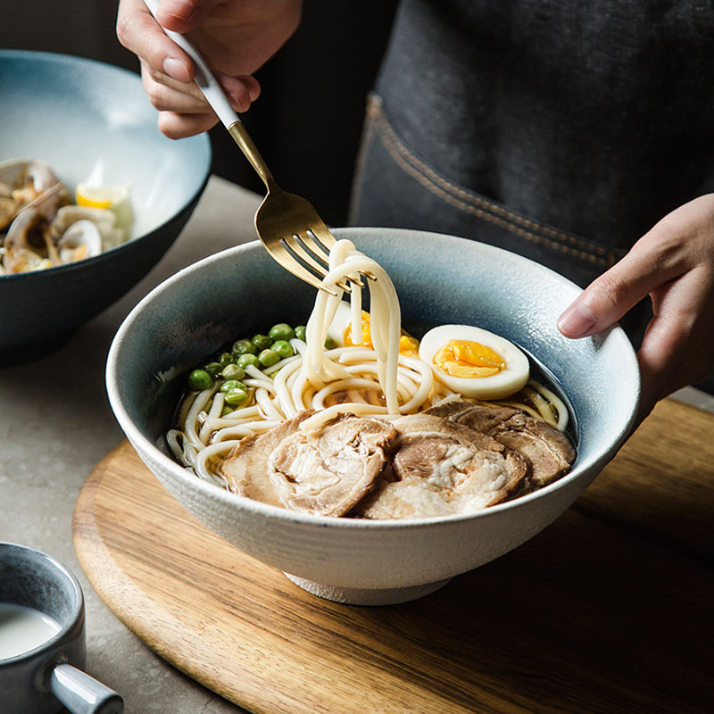    EuropeanStyleHotelRestaurantBigDishCreativeRamenBeefNoodleCeramicBowl-Veeddydropshipping-2
