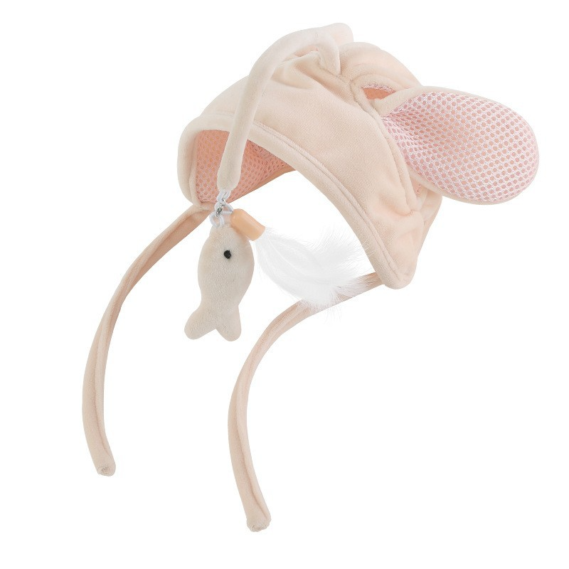 FeatheredFunnyCatWandwithHeadwear_PetToy_PetProduct-Veeddydropshipping-1