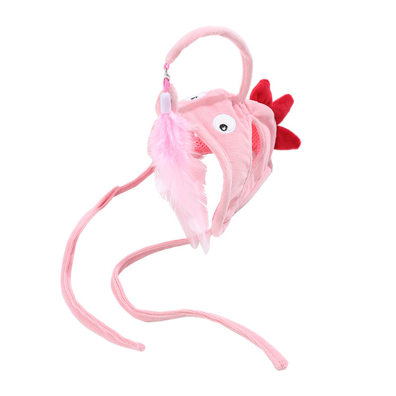 FeatheredFunnyCatWandwithHeadwear_PetToy_PetProduct-Veeddydropshipping-3