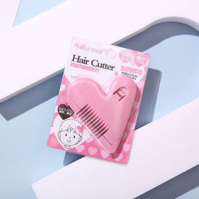 Fringe Heart Double Side Comb And Trim Hair Knife1