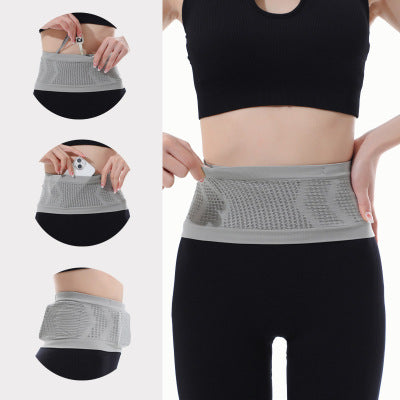 High-stretch Large Capacity Sports Multifunctional Security Breathable Corset Portable Gym Loose Elastic Waist Pack Invisible Fitness-1