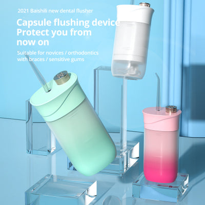 Home Oral Irrigator Dental Portable Water Flosser Tips USB Rechargeable 200 ML Water Tank Flosser Irrigator For Cleaning Teeth1