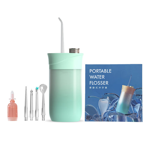 Home Oral Irrigator Dental Portable Water Flosser Tips USB Rechargeable 200 ML Water Tank Flosser Irrigator For Cleaning Teeth2