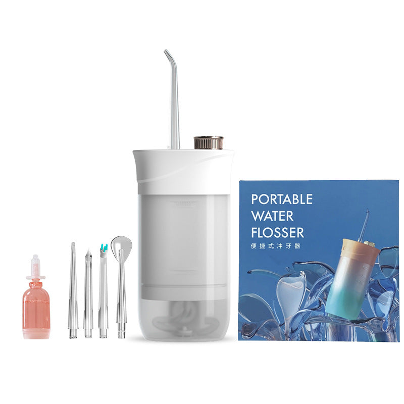 Home Oral Irrigator Dental Portable Water Flosser Tips USB Rechargeable 200 ML Water Tank Flosser Irrigator For Cleaning Teeth3