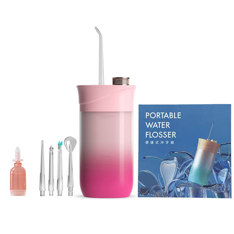 Home Oral Irrigator Dental Portable Water Flosser Tips USB Rechargeable 200 ML Water Tank Flosser Irrigator For Cleaning Teeth4