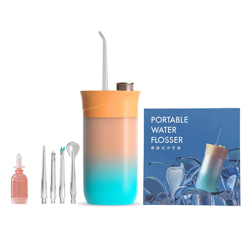 Home Oral Irrigator Dental Portable Water Flosser Tips USB Rechargeable 200 ML Water Tank Flosser Irrigator For Cleaning Teeth5