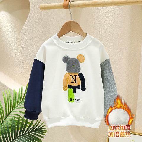 Kids Bear Sweatshirts Winter Childrens Bottomed Shirt-Veeddydropshipping-01