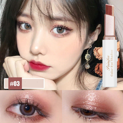 Lazy Eyeshadow Stick Stereo Gradient Shimmer Double Color Eye Shadow Pen Waterproof Easy To Wear Eyeshadow-Veeddydropshipping