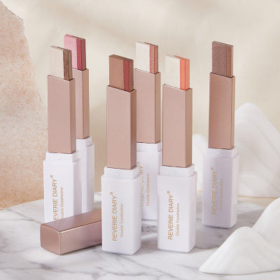 Lazy Eyeshadow Stick Stereo Gradient Shimmer Double Color Eye Shadow Pen Waterproof Easy To Wear Eyeshadow2