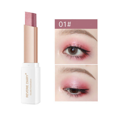 Lazy Eyeshadow Stick Stereo Gradient Shimmer Double Color Eye Shadow Pen Waterproof Easy To Wear Eyeshadow3
