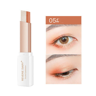 Lazy Eyeshadow Stick Stereo Gradient Shimmer Double Color Eye Shadow Pen Waterproof Easy To Wear Eyeshadow7