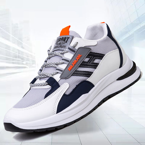 Men Sneakers White Sports Shoes Running Walking Fitness-1