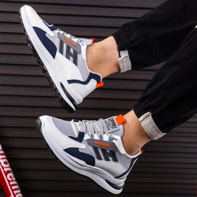 Men Sneakers White Sports Shoes Running Walking Fitness-4