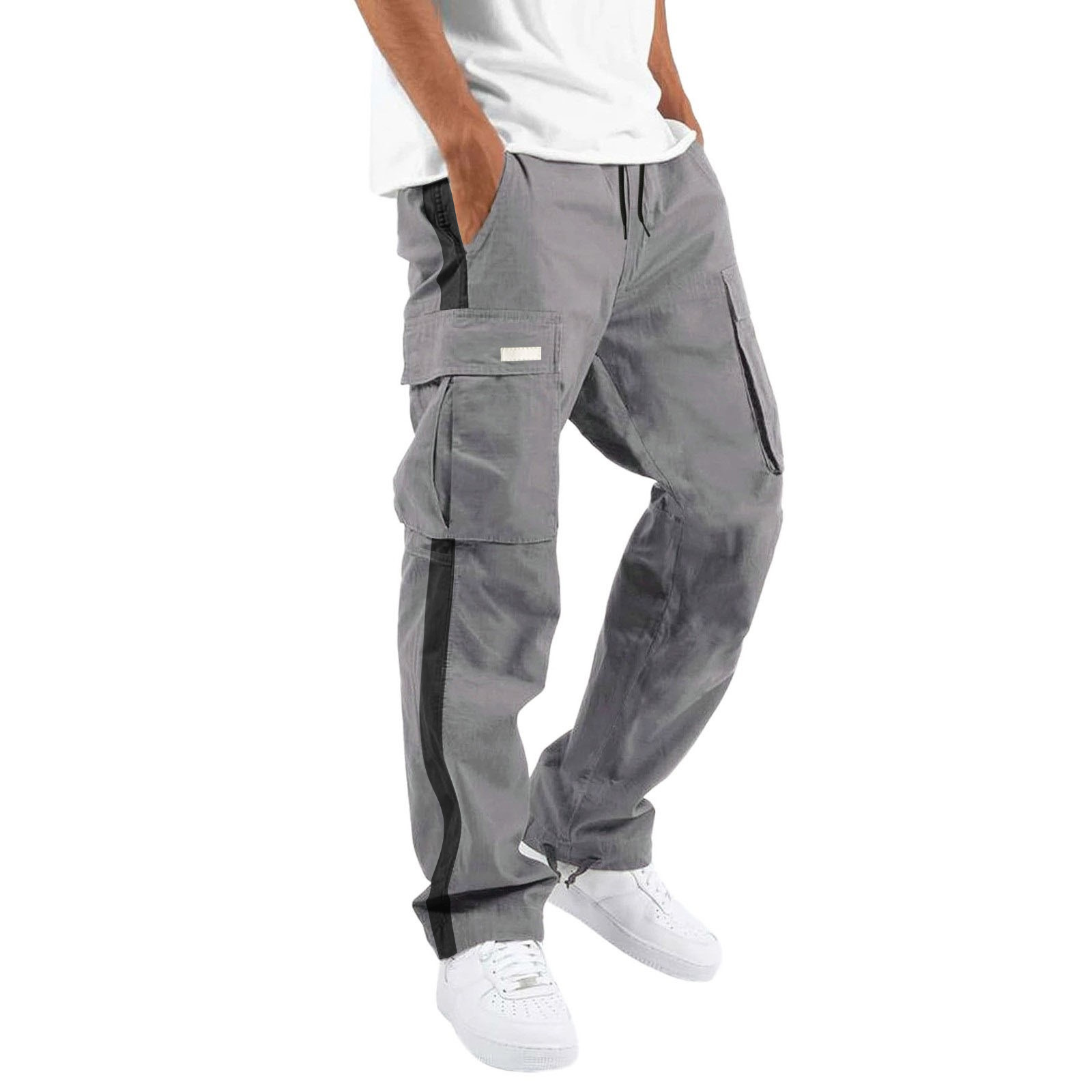    Men_sSummerFashionDrawstringPocketColorBlockingPants-4_2