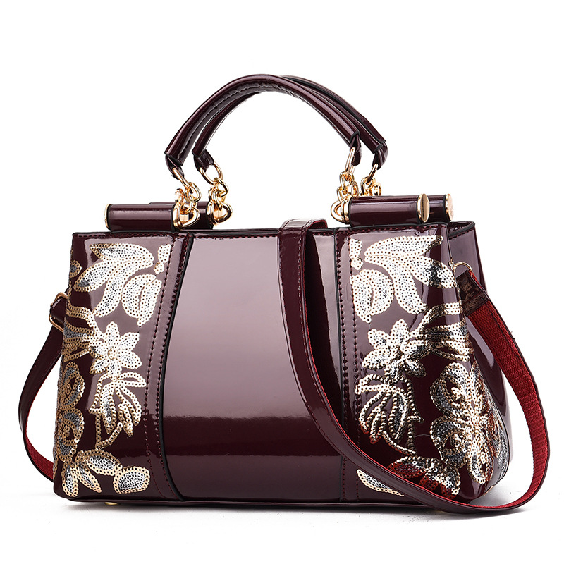 Mother‘s Day Fashion Sequins Handbags Women Shoulder Bags For Party Wedding Bridal Bag-5