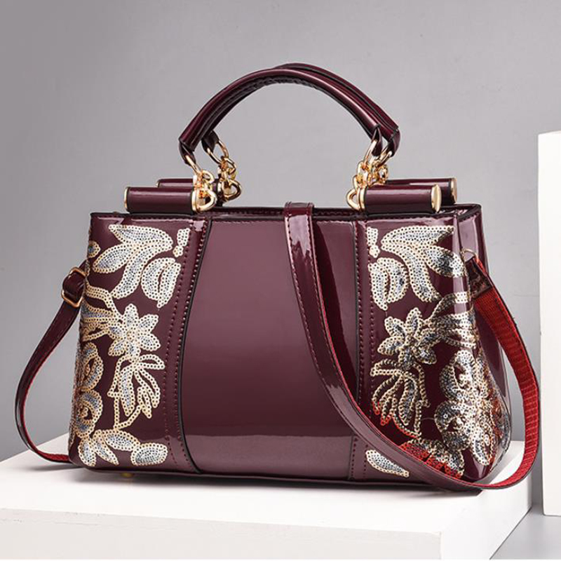 Mother‘s Day Fashion Sequins Handbags Women Shoulder Bags For Party Wedding Bridal Bag-1
