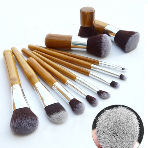 Mother‘s Day Gift high quality bamboo handle makeup brush set-Veeddydropshipping