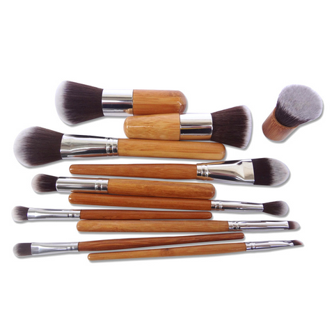Mother‘s Day Gift high quality bamboo handle makeup brush set-Veeddydropshipping