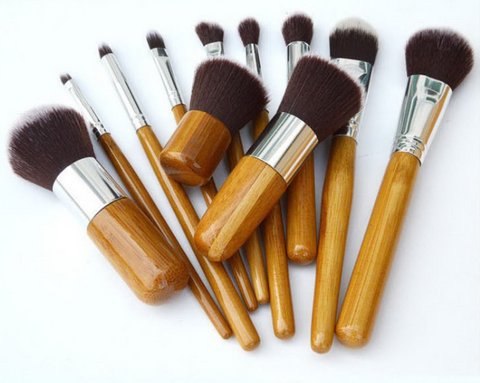 Mother‘s Day Gift high quality bamboo handle makeup brush set-Veeddydropshipping