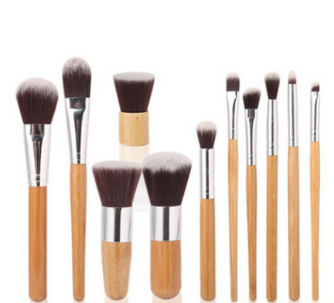 Mother‘s Day Gift high quality bamboo handle makeup brush set-Veeddydropshipping