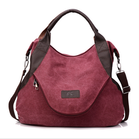 Mother‘s Day Handbags Women Minimalist Retro Shoulder Crossbody Vintage Canvas Bag-11