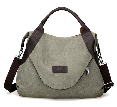 Mother‘s Day Handbags Women Minimalist Retro Shoulder Crossbody Vintage Canvas Bag-3