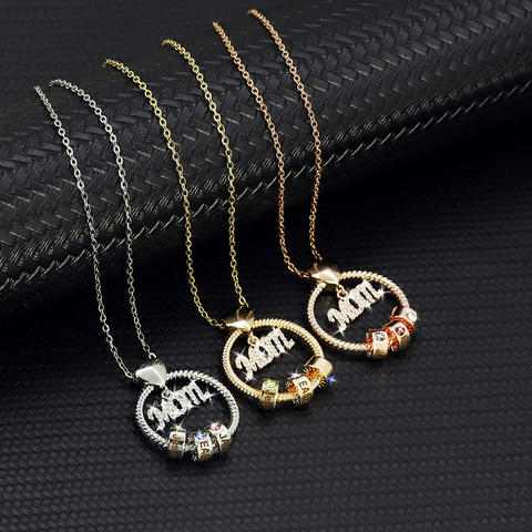       MothersDayGiftcustomwithDiamondBeadNecklaces-4