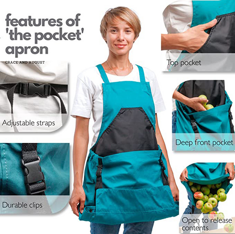    Multi-purposeBackpackApronLargePocketGardeningStorageBag-Veeddydropshipping-2