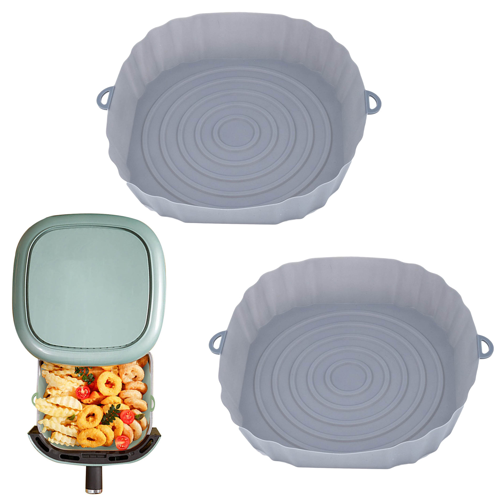     MultipurposeSiliconeAirFryerBakingPan-Veeddydropshipping-7
